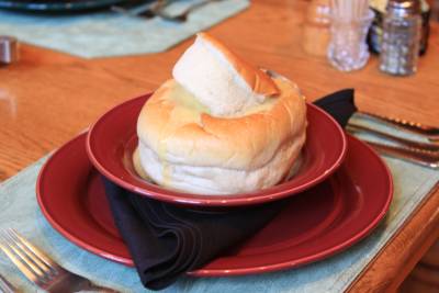 Cheese Soup in Bread Bowl